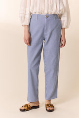 ARMINA BLUE STRIPED TROUSERS