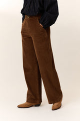PAMIRA HAVANA WIDE CORDUROY TROUSERS