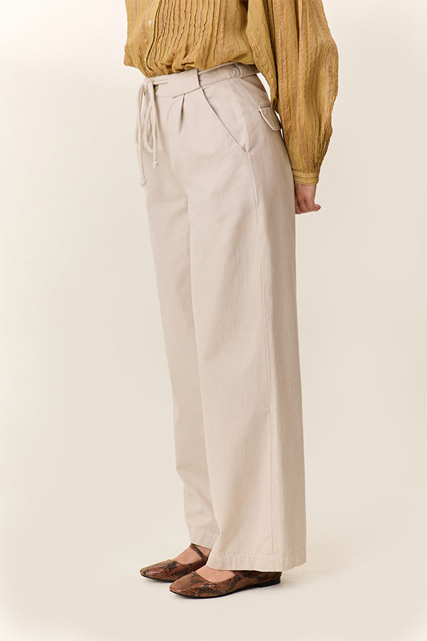 PARWIN WIDE DRAWSTRING TROUSERS