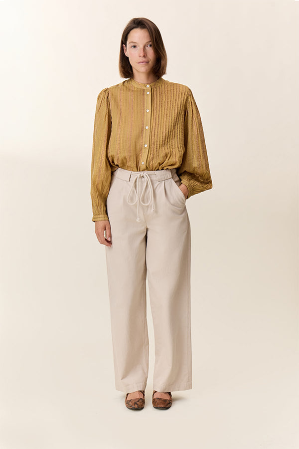 PARWIN WIDE DRAWSTRING TROUSERS