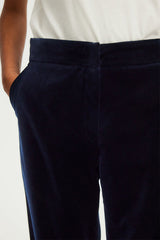 NAIS BLUE VELVET WIDE LEG TROUSERS