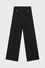 NARELLE WIDE TWEED LUREX TROUSERS