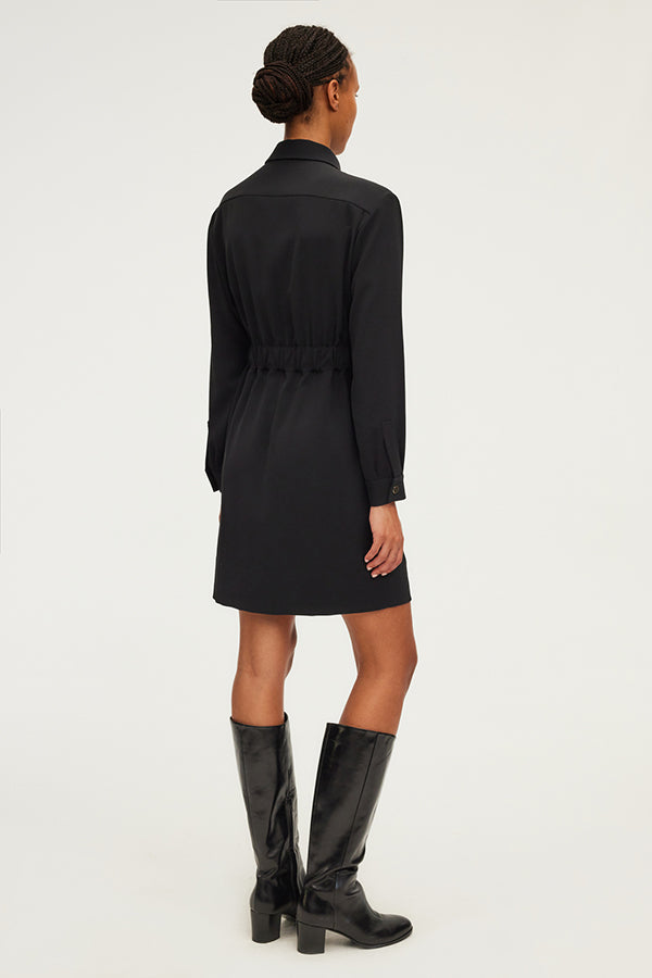 SORAYA ZIPPED COLLAR MINI DRESS