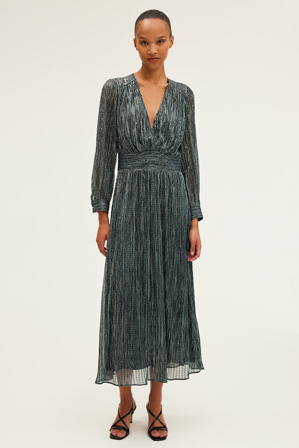 SANYA LUREX MAXI DRESS