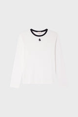 ANNECLAIRE CONTRASTING LOGO TSHIRT