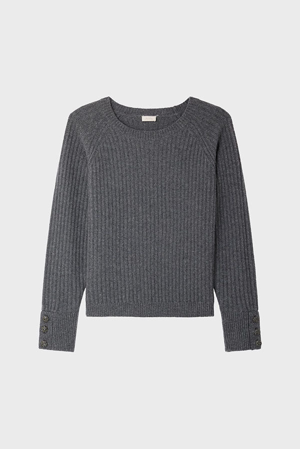 JOLYANNE RIBBED WOOL SWEATER