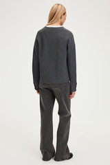 JOLYANNE RIBBED WOOL SWEATER