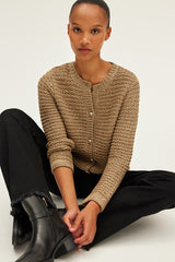 JOEY GOLD TONE CARDIGAN