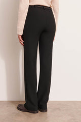 PAULETTE BLACK SILVER ACCENT DETAILS TAILORED TROUSERS