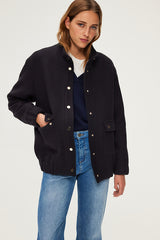 MATTEA STAND UP COLLAR WOOL JACKET