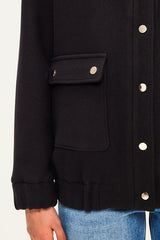 MATTEA STAND UP COLLAR WOOL JACKET