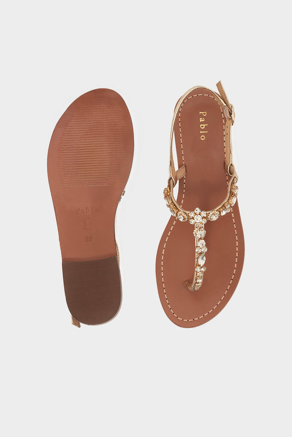LOUKA GOLD SANDALS