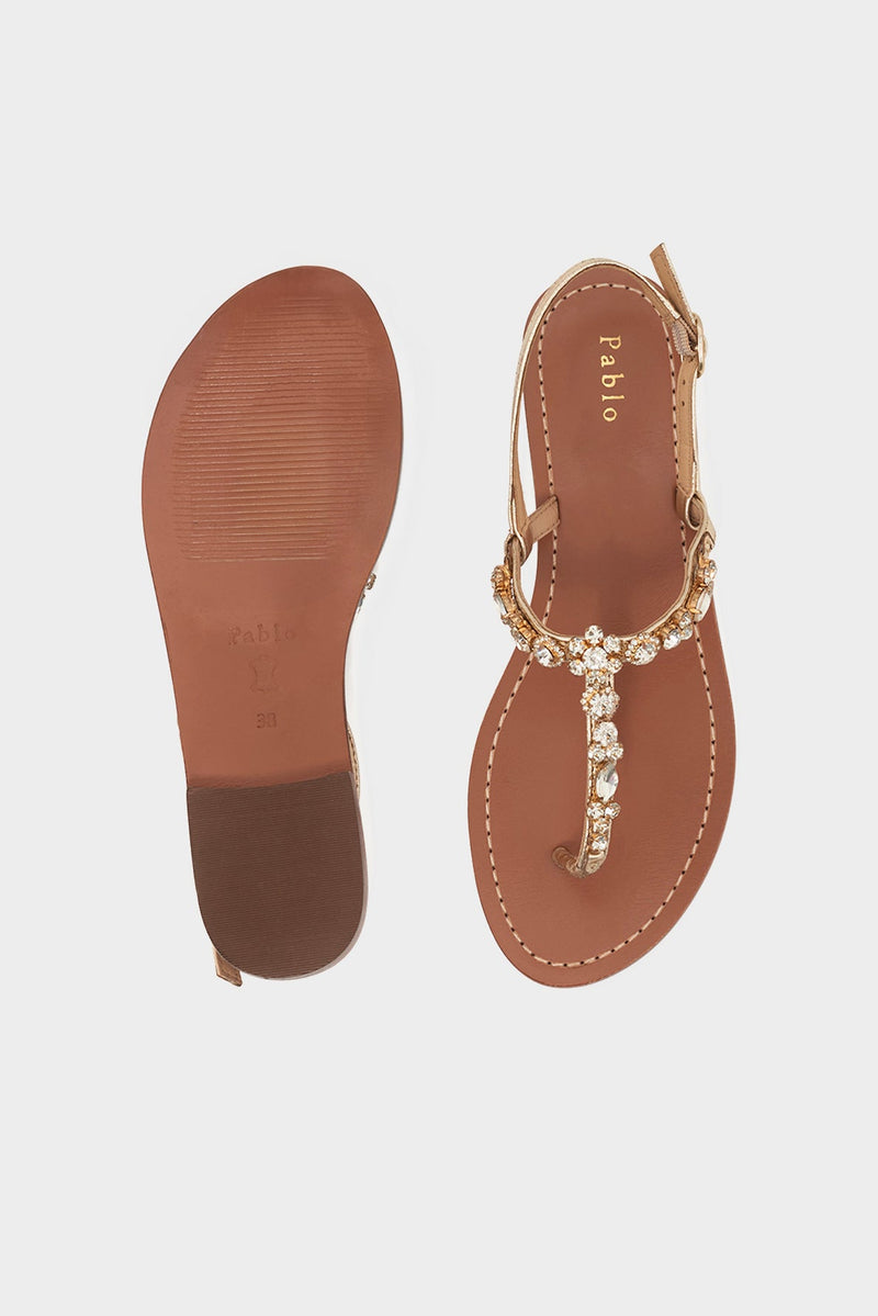 LOUKA GOLD SANDALS