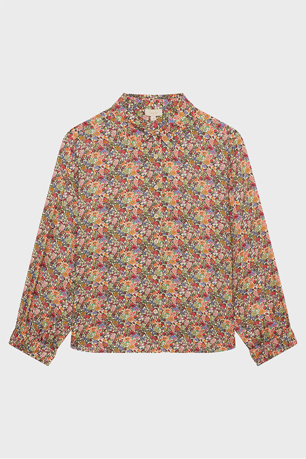 UGETTE COLORFUL FLOWER PRINT SHIRT