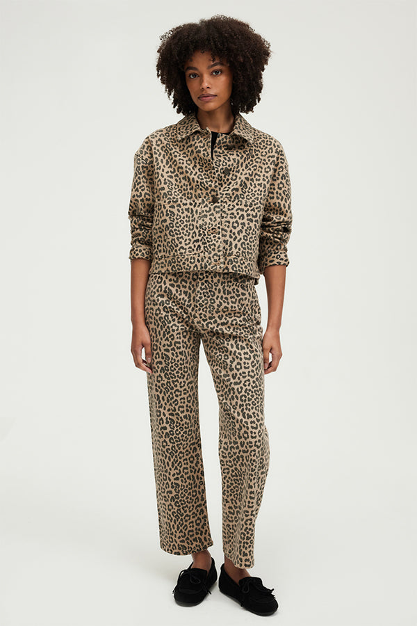 LILO LEOPARD STRAIGHT JEANS