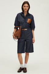 LOLO DENIM BERMUDA