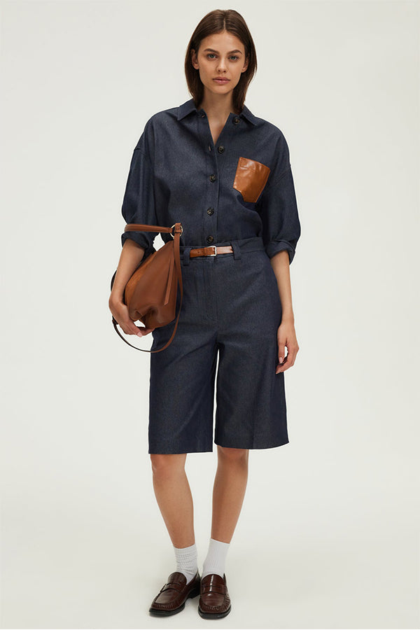 LOLO DENIM BERMUDA