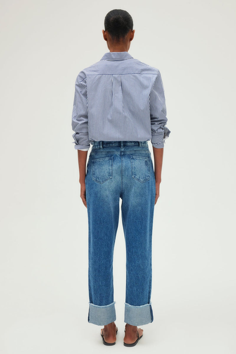 LUMA STRAIGHT TURN-UP JEANS