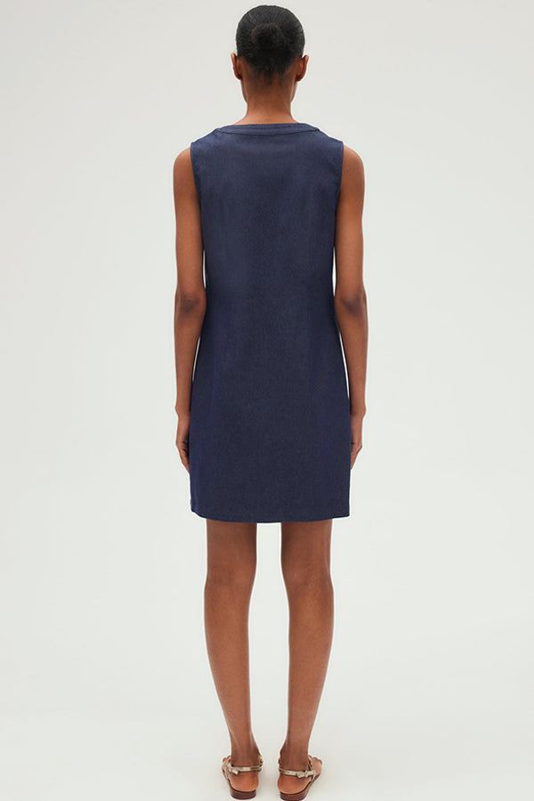 PYRA SLEEVELESS DENIM DRESS