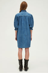 PANDORA STRAIGHT MINI DENIM DRESS