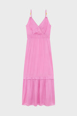 PHIONA PINK STRAP MAXI DRESS