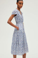 PHILBERTA FLORAL WAISTED MAXI DRESS