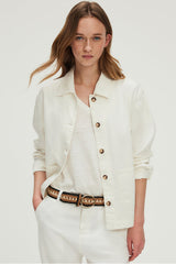 RONJA COTTON LINEN OVERSHIRT