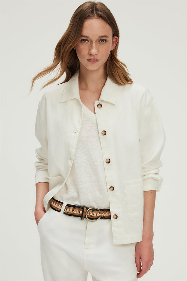 RONJA COTTON LINEN OVERSHIRT