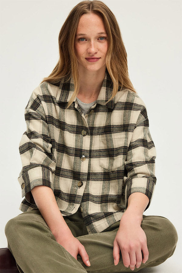 ALMA CHECKED OVERSHIRT