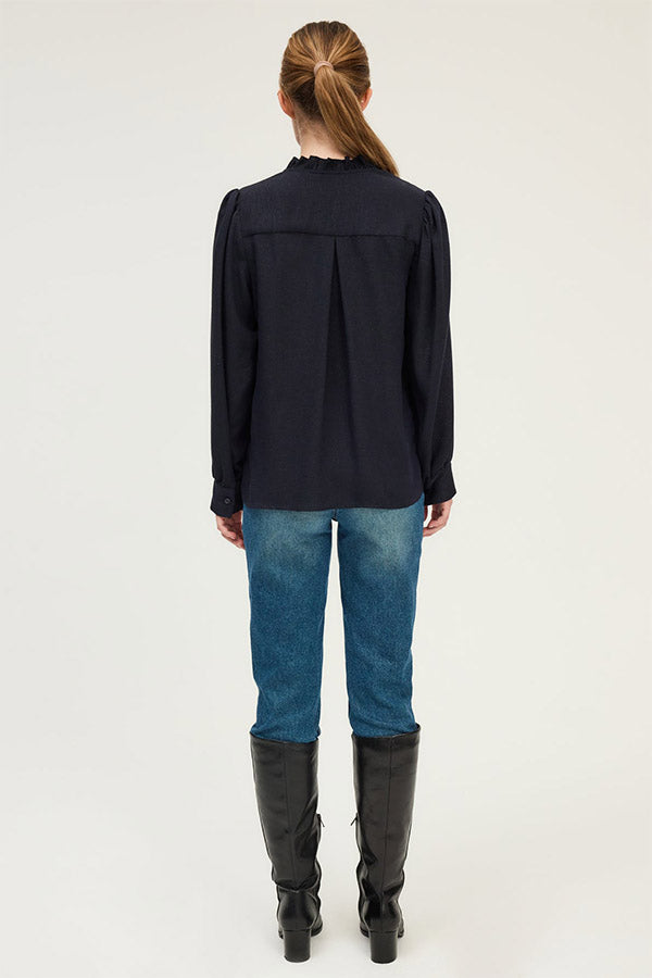 ALITA LUREX RUFFLED SHIRT