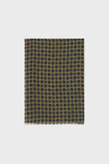 ROBERTA JACQUARD PRINT WOOL SILK SCARF