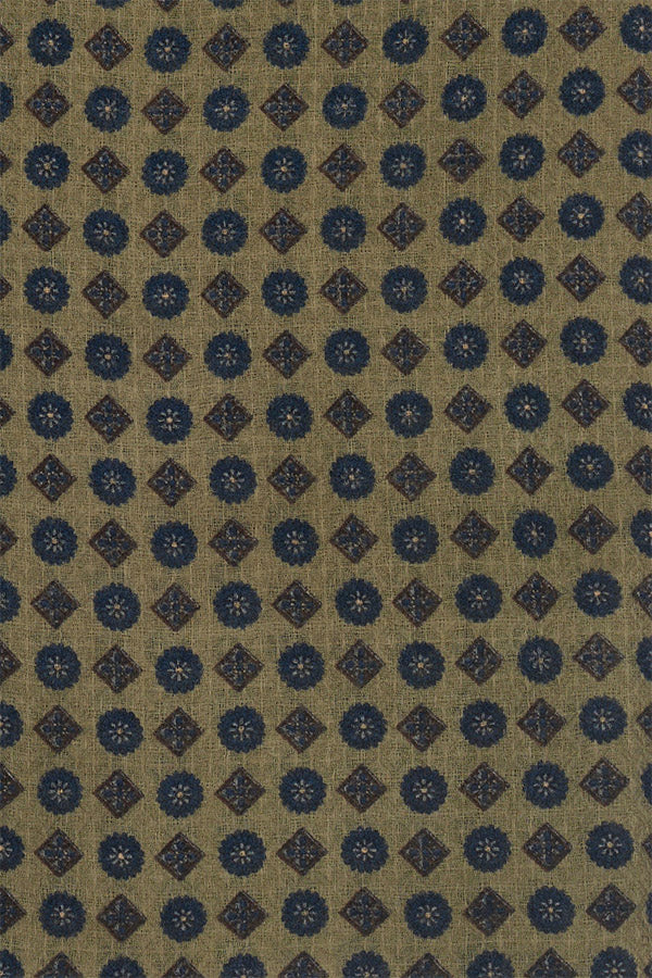 ROBERTA JACQUARD PRINT WOOL SILK SCARF