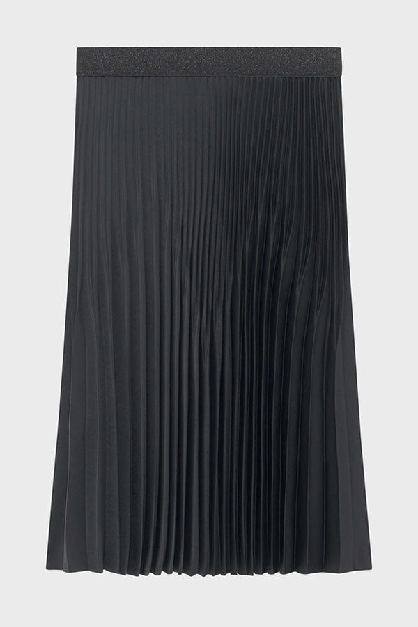 BLUE PLEATED SKIRT