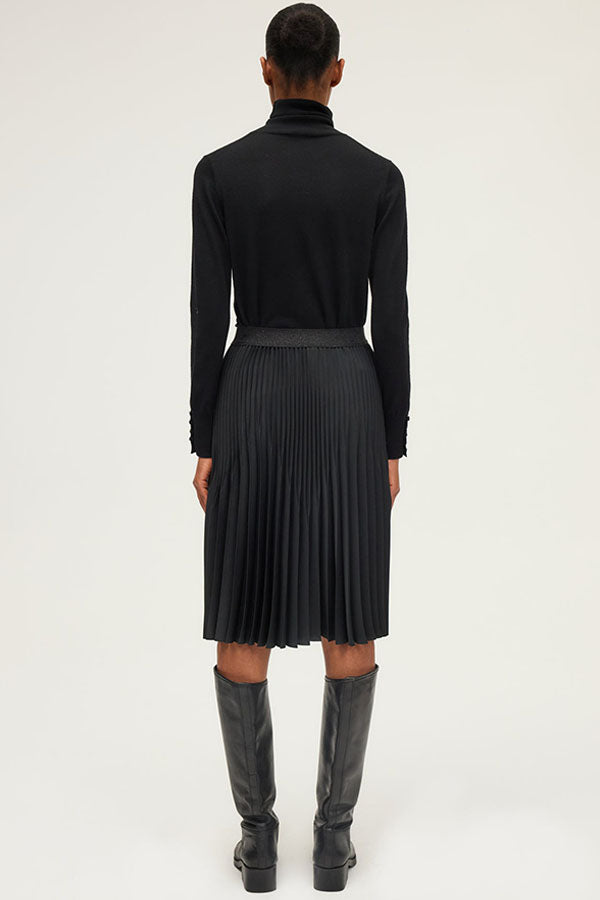 BLUE PLEATED SKIRT
