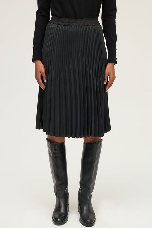 BLUE PLEATED SKIRT