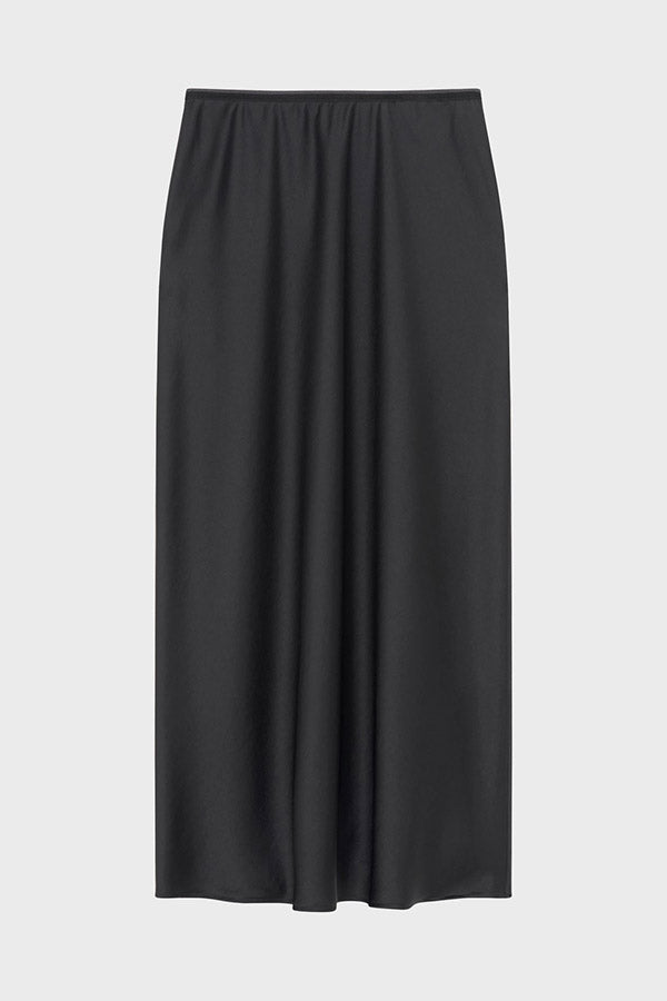 BETHANY LONG FLOWING SATIN SKIRT