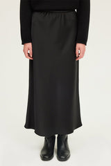 BETHANY LONG FLOWING SATIN SKIRT