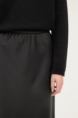 BETHANY LONG FLOWING SATIN SKIRT