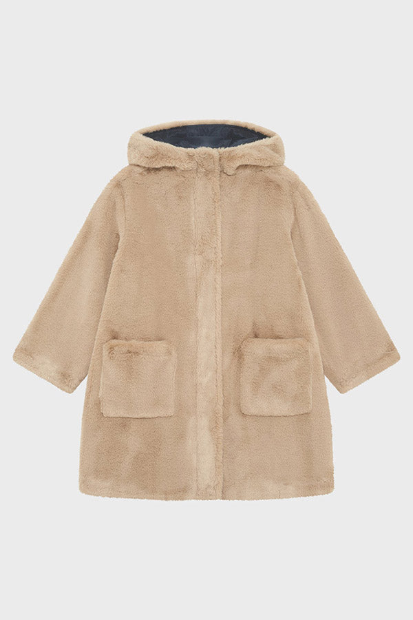 MAVELA REVERSIBLE FAUX FUR COAT