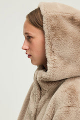 MAVELA REVERSIBLE FAUX FUR COAT