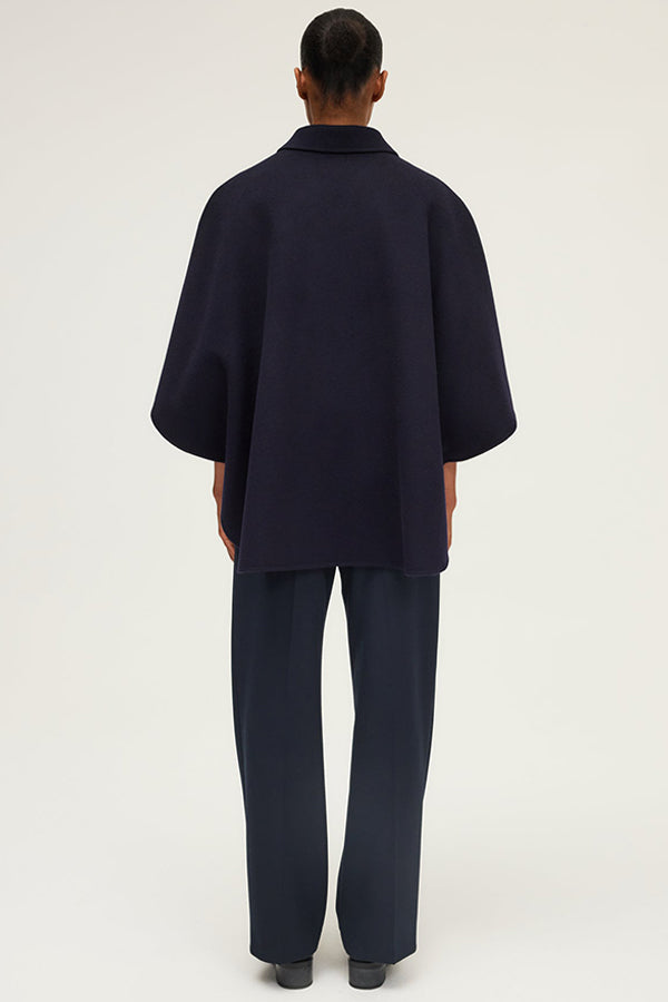 MAELINE WOOL CAPE COAT