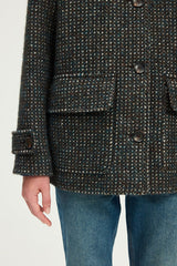 MATHIA STANDUP COLLAR BOUCLETTE COAT