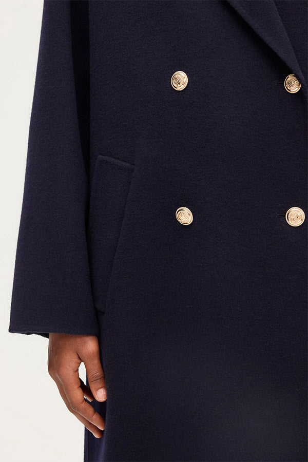 MARISOL GOLDEN BUTTONS LONG COAT