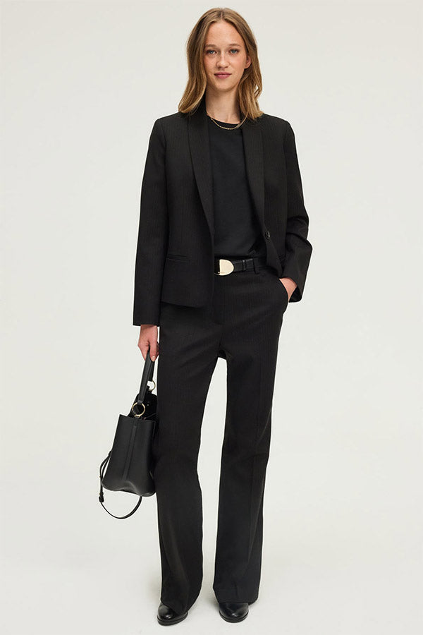 CLARAINE LUREX PINSTRIPESUIT TROUSERS