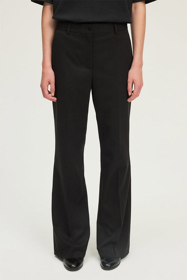 CLARAINE LUREX PINSTRIPESUIT TROUSERS