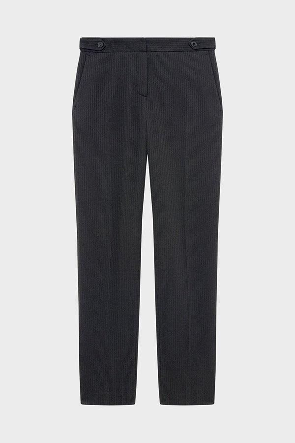 CAPRICE FINE STRIPES SLIM TROUSERS
