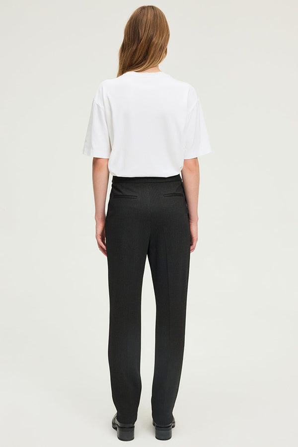 CAPRICE FINE STRIPES SLIM TROUSERS