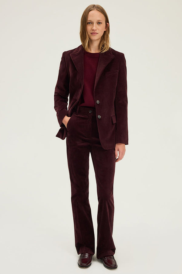 CEREN CORDUROY FLARED TROUSERS