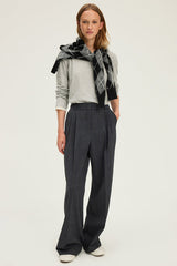 CORINTHA WIDE LEG PRINCE OF WALES TROUSERS