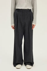 CORINTHA WIDE LEG PRINCE OF WALES TROUSERS
